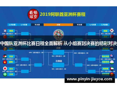 中国队亚洲杯比赛日程全面解析 从小组赛到决赛的精彩对决